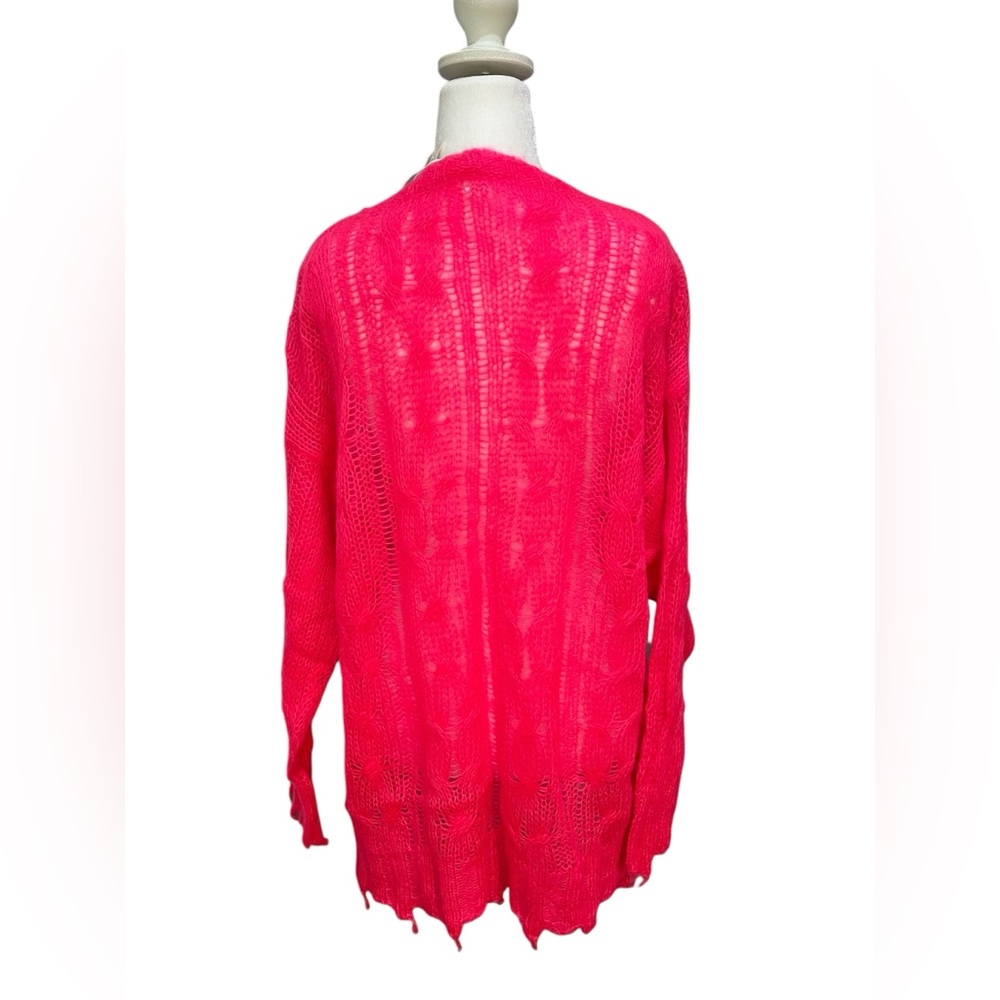 Anthropologie The Posey Stitchy
Distressed Wool Blend Open Knit Sweater - Picture 6 of 10
